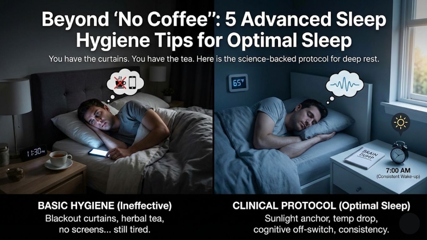 Beyond "No Coffee": 5 Advanced Sleep Hygiene Tips for Optimal Sleep