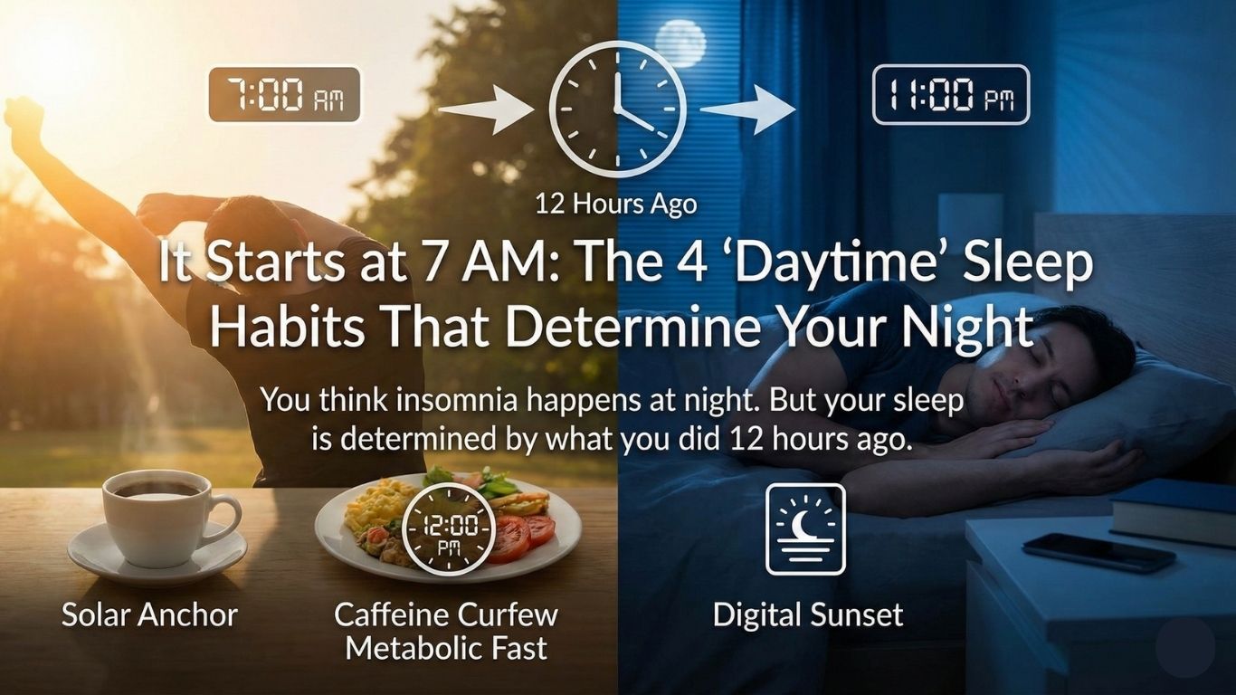 It Starts at 7 AM: The 4 "Daytime" Sleep Habits That Determine Your Night