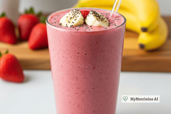 Classic Strawberry Banana Powerhouse Smoothie