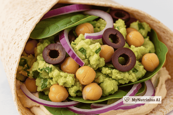 Mediterranean Chickpea Wraps