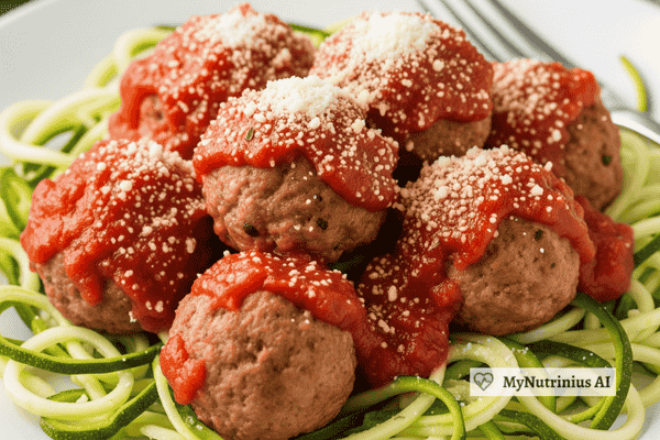 Turkey Meatballs with Zucchini Noodles