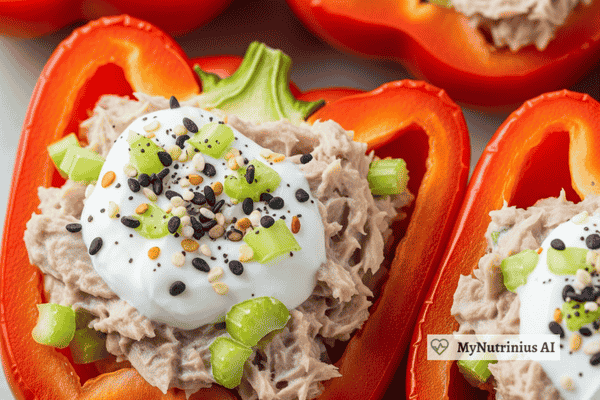 Tuna-Stuffed Bell Peppers