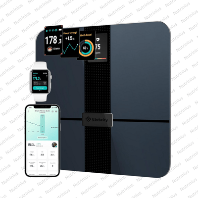 Etekcity Smart Scale for Body Weight & Fat (Color Screen-Black)